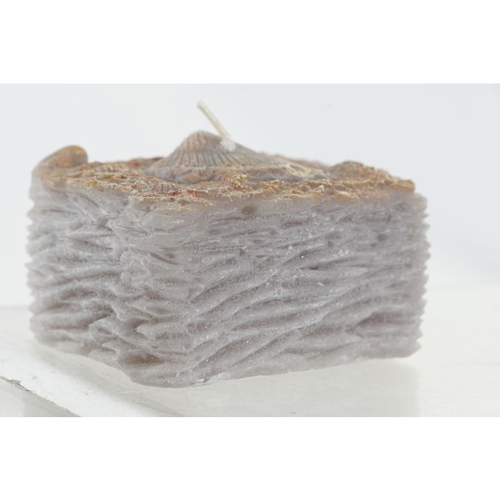 DKD Home Decor Vela Mediterraneo de Cera Gris Ambar 7.4x4.6x8 cm 0.17 kg (24 Unidades) 2 DKD Home Decor Vela Mediterraneo de Cera Gris Ambar 7.4x4.6x8 cm 0.17 kg (24 Unidades) 2