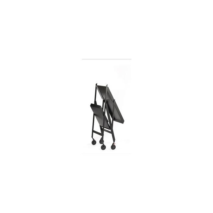 Alessi RS11 B Plico Carrito Plegable Acero y Resina Negro 3
