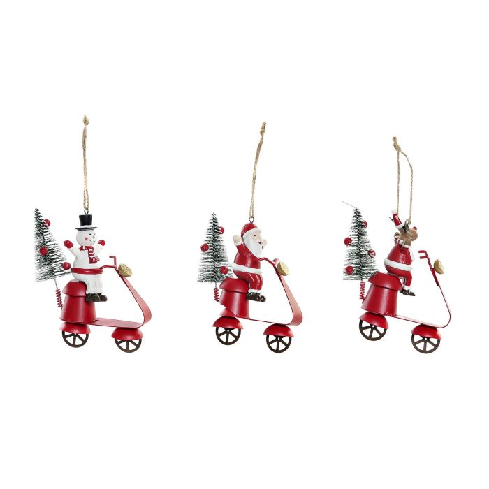 DKD Home Decor Decoración Colgante Navidad Tradicional Metal Surtido Muñeco Nieve Papá Noel Reno Moto 6 Unidades Rojo Blanco Verde 4x14x11cm 0 DKD Home Decor Decoración Colgante Navidad Tradicional Metal Surtido Muñeco Nieve Papá Noel Reno Moto 6 Unidades Rojo Blanco Verde 4x14x11cm 0