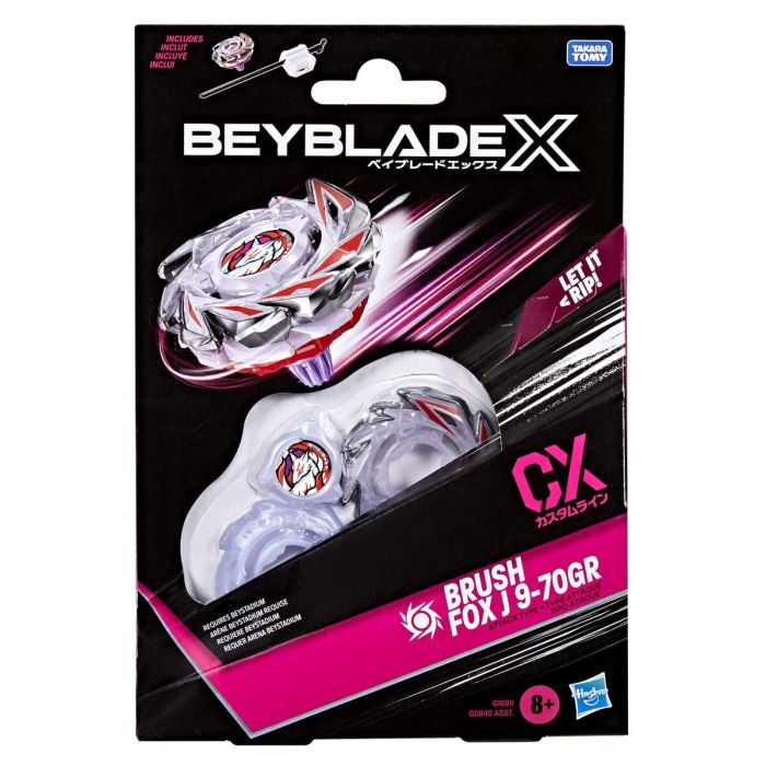 Hasbro Beyblade X Starter Pack Brush Fox J 9-70GR CX Peonza de Ataque Takara Tomy para Competición a partir de 8 Años 3