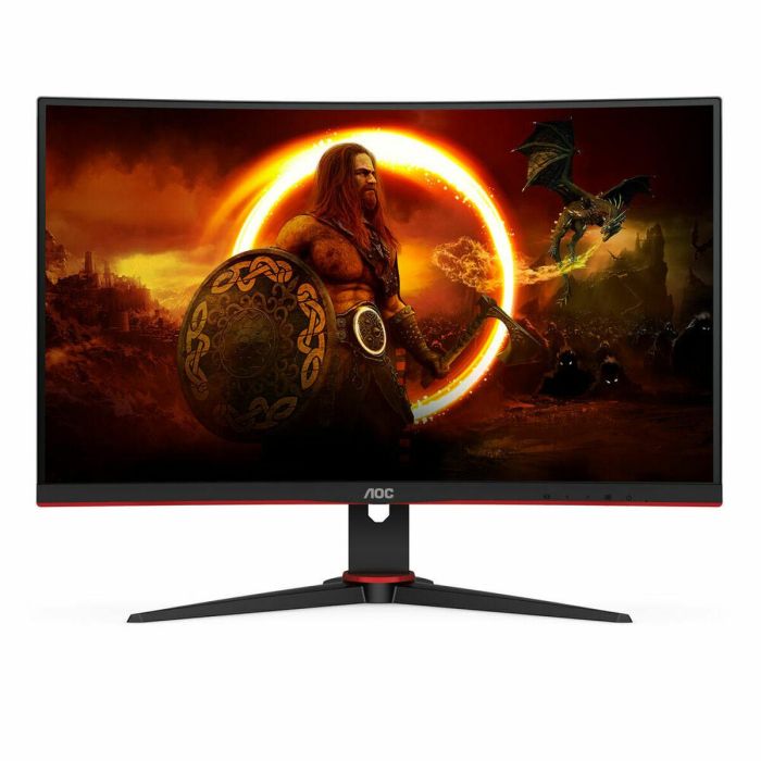 Aoc Monitor Led 23.6 Pulgadas C24 gr2Ae Full HD, Curvo, 165Hz, FreeSync, 1ms, VA, Negro/Rojo 15