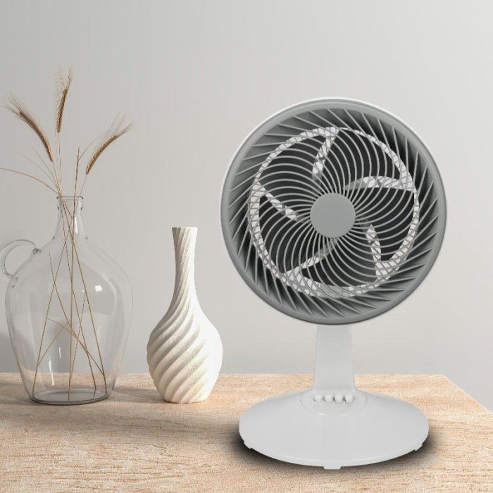 Daewoo Ventilador de Sobremesa de 30 cm (12"), 90 W, High Speed