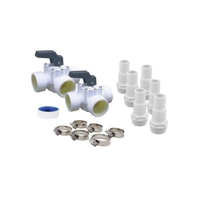UBBINK Kit by-pass universal para bomba de calor - Modelo 7505527 - PVC - Blanco 1 UBBINK Kit by-pass universal para bomba de calor - Modelo 7505527 - PVC - Blanco 1
