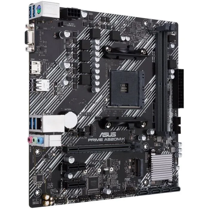 Asus PRIME A520M-K Placa Base Socket AM4 DDR4 PCIe 3.0 Micro ATX 2