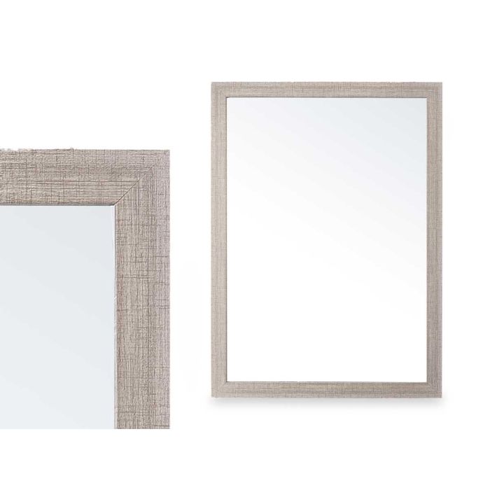 Espejo Gris 50x70 cm Giftdecor - Cristal con gancho horizontal y vertical (8 Unidades) 1 Espejo Gris 50x70 cm Giftdecor - Cristal con gancho horizontal y vertical (8 Unidades) 1