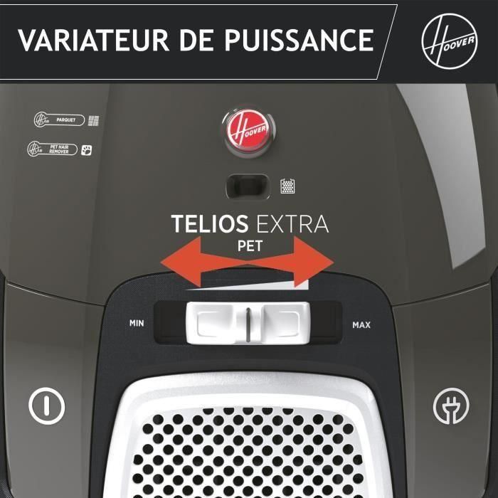 Aspirador de Bolsa con Bote - HOOVER Telios Extra TXL20PET - 700 W - 3,5 L - 69 dBA - Especial para Animales 3 Aspirador de Bolsa con Bote - HOOVER Telios Extra TXL20PET - 700 W - 3,5 L - 69 dBA - Especial para Animales 3