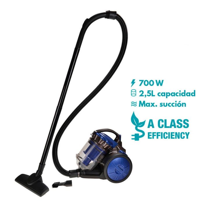 EDM Aspiradora Multiciclónico 700W 2,5L Clase A Sin Bolsa 1