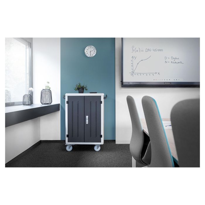 Digitus Carrito de Carga Móvil para 30 Portátiles/Tablets hasta 15.6 Pulgadas con USB-A, Negro 8