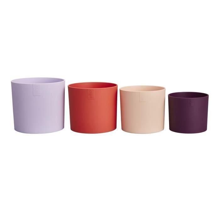 Maceta - Elho - Lex Pott - Set 15 - Morado Rojo Rosa Violeta - L 15 x An 14,8 x Al 14 cm - Interior - 100% reciclado Maceta - Elho - Lex Pott - Set 15 - Morado Rojo Rosa Violeta - L 15 x An 14,8 x Al 14 cm - Interior - 100% reciclado