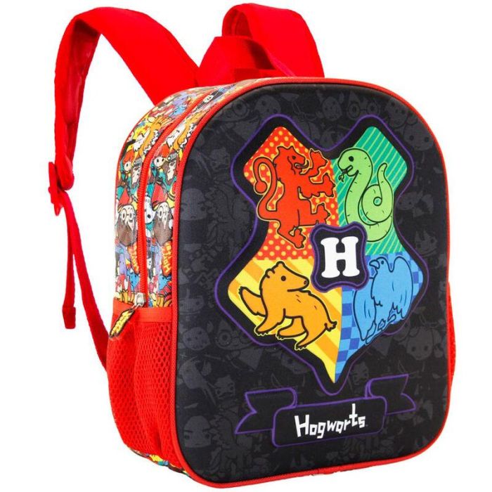 Mochila 3D Pequeña Dark Shield Harry Potter Negro 2