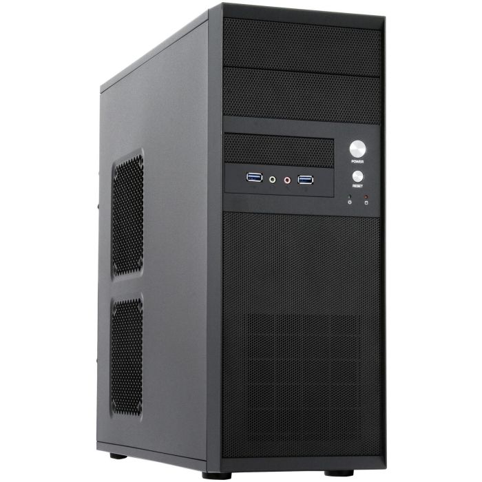 Chieftec CQ-01B-U3-OP Midi Tower PC, Caja para Ordenador de Sobremesa, ATX, Micro ATX, Negro, para Hogar u Oficina