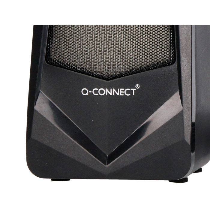Q-connect Altavoces Bluetooth con Iluminación RGB 2x3W Control de Volumen Color Negro para PC y Consola 3
