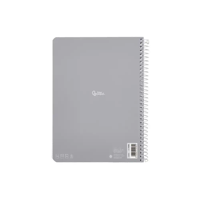 Liderpapel Micro Smart Cuaderno Espiral A4 Tapa Blanda 80 Hojas 75gr 7mm Doble Margen 4 Taladros Colores 3