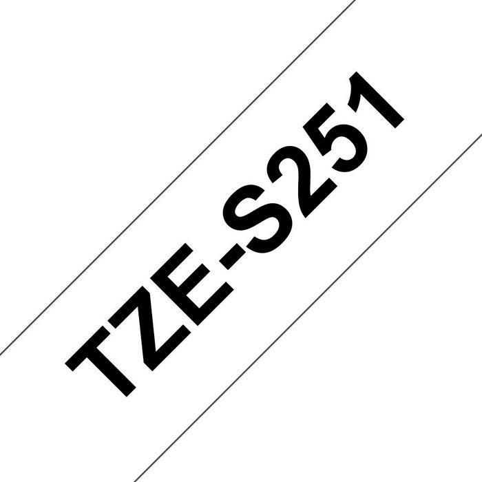Brother Extra Strength Adhesive tape, 24 mm x 8 m, Black/White Brother Extra Strength Adhesive tape, 24 mm x 8 m, Black/White