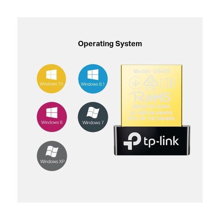TP-Link UB400 Adaptador USB 2.0 Bluetooth 4.0 Nano, Transforma PC/Laptop en Bluetooth, Plug & Play Windows, 10m Alcance 4