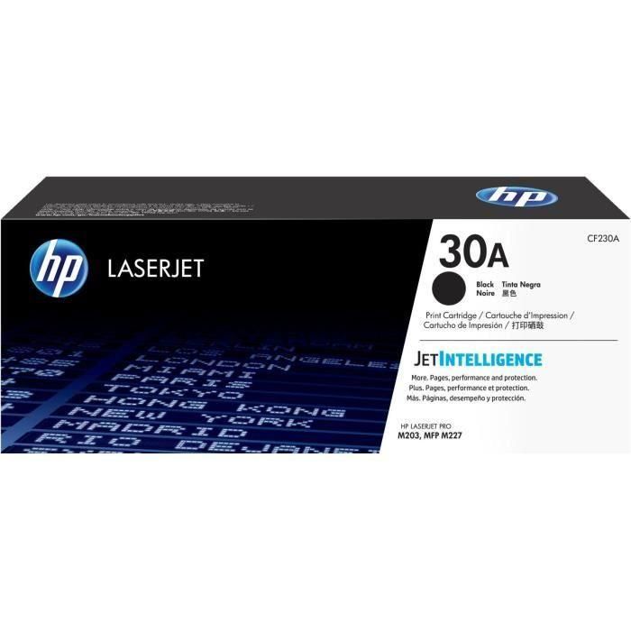 Hp Toner Negro Laserjet Pro M203Dn-Dw,Mfp M227Fdw-Sdn - Nº30A