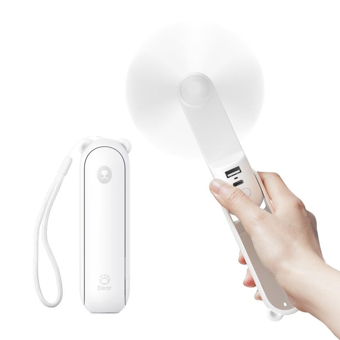 Jisulife Life 8 Plus Ventilador Portátil Multifunción Mini Ligero con Linterna y Powerbank 4500mAh, hasta 46h Autonomía, USB-C 1 Jisulife Life 8 Plus Ventilador Portátil Multifunción Mini Ligero con Linterna y Powerbank 4500mAh, hasta 46h Autonomía, USB-C 1