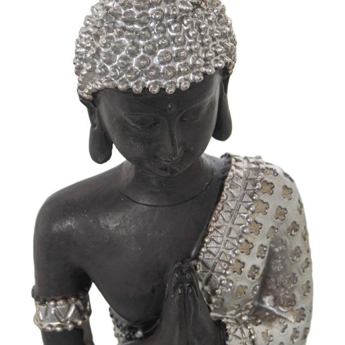 Figura Decorativa Alexandra House Living Marrón Plateado Plástico Buda 12 x 20 x 27 cm 2 Figura Decorativa Alexandra House Living Marrón Plateado Plástico Buda 12 x 20 x 27 cm 2