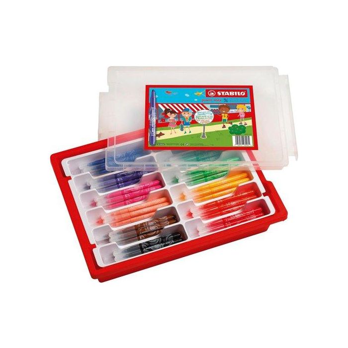 Rotulador Fibra Stabilo Power Max Schoolpack De 96