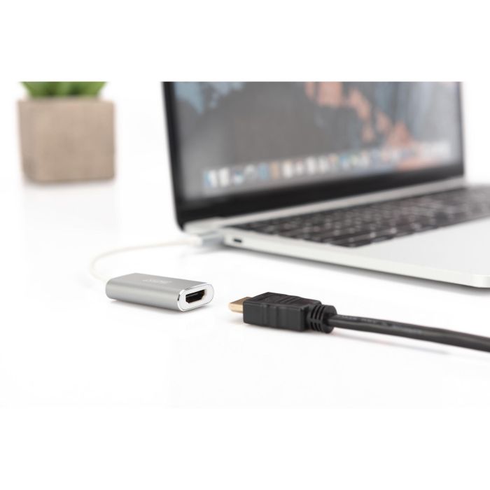 DIGITUS Adapter USB3.0/C -> HDMI 4K silb./weiß AG9310 1 DIGITUS Adapter USB3.0/C -> HDMI 4K silb./weiß AG9310 1