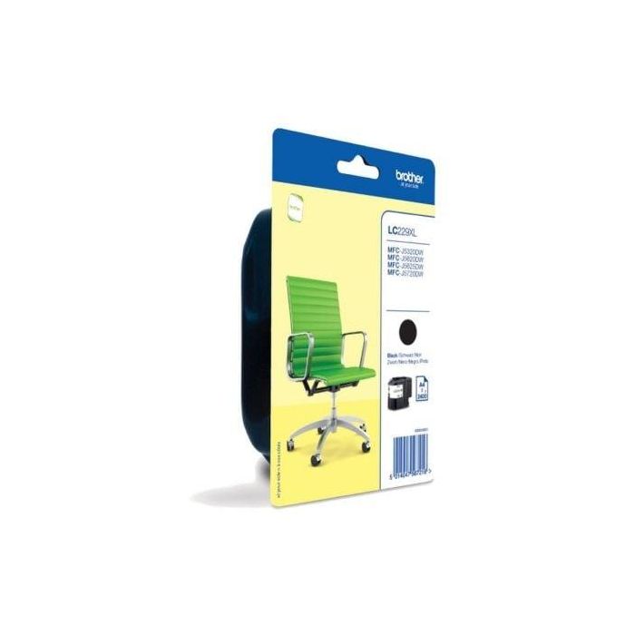 TINTA BROTHER LC-229XLBK NEGRO ALTA CAPACIDAD 2.400PAG