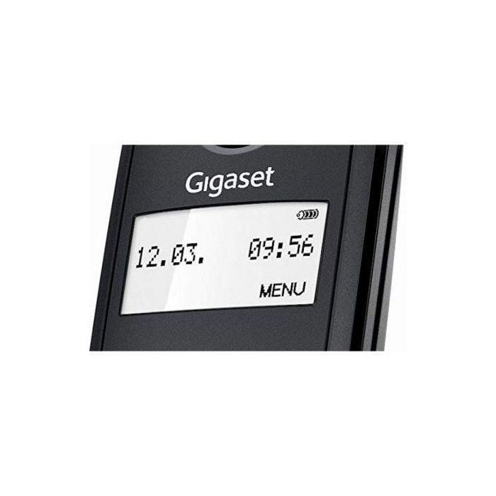 Gigaset Teléfono Inalámbrico A116 Negro S30852-H2801-R101 con Agenda para 50 Contactos y Pantalla Monocromo 1.4' 3 Gigaset Teléfono Inalámbrico A116 Negro S30852-H2801-R101 con Agenda para 50 Contactos y Pantalla Monocromo 1.4' 3