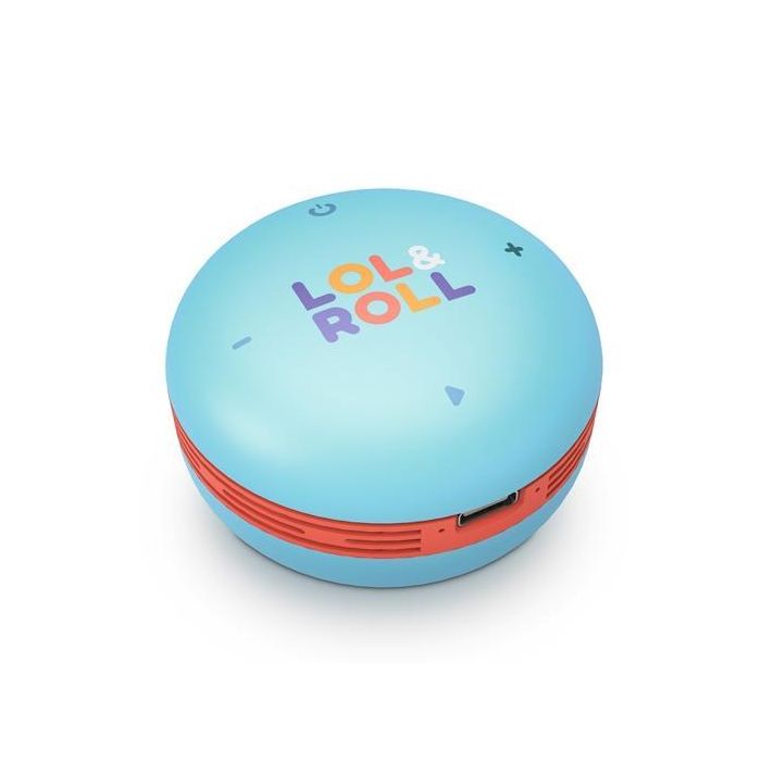Energy Sistem Altavoz Lol&Roll Pop Kids 5W, Bluetooth 5.0, USB, Azul - Portátil para Niños