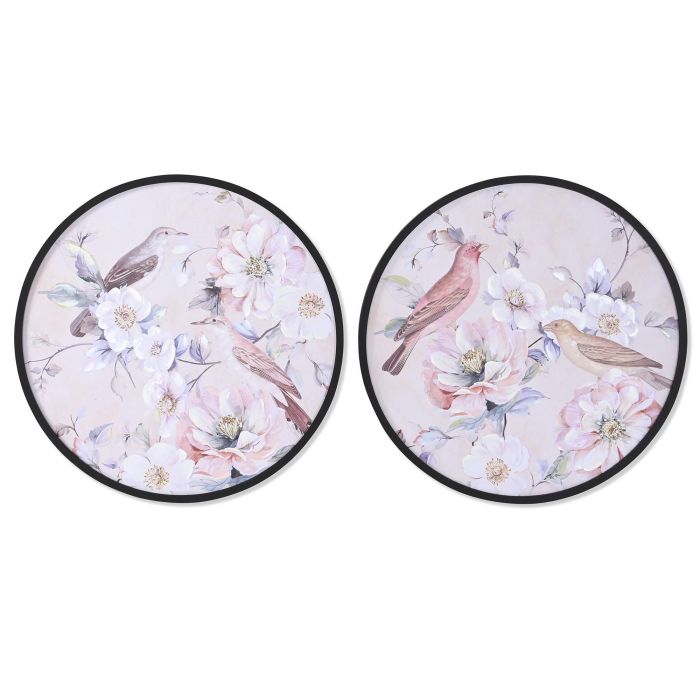 Cuadro Romantico DKD Home Decor Multicolor 3 x 70 x 70 cm (2 Unidades) Cuadro Romantico DKD Home Decor Multicolor 3 x 70 x 70 cm (2 Unidades)
