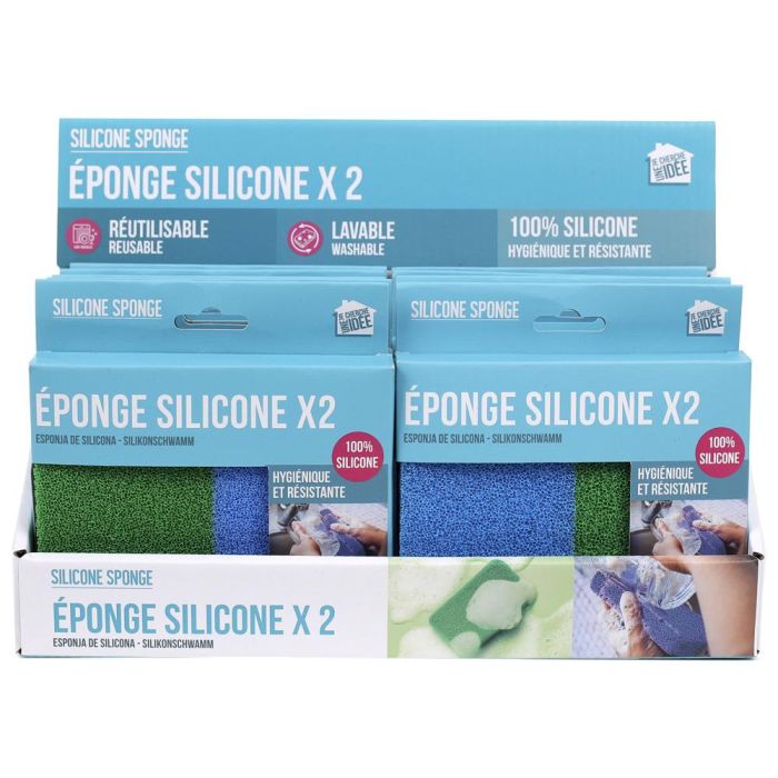 Je cherche une Idee Juego de 2 Esponjas de Silicona 3