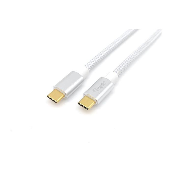 EQUIP Cable USB-C 3.2 Gen 2 a USB-C 1m 100W 4K/60Hz Blanco 3