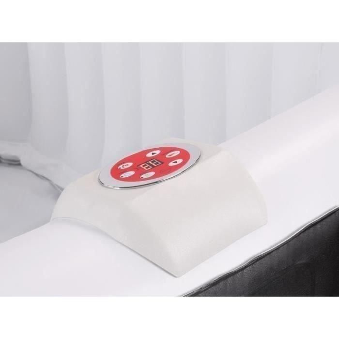 SUN SPA Spa hinchable cuadrado laminado - 6 personas - 1.85 x H 0.65 m 4 SUN SPA Spa hinchable cuadrado laminado - 6 personas - 1.85 x H 0.65 m 4