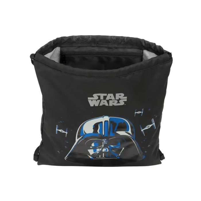 Bolsa Mochila con Cuerdas Star Wars Rebellion Negro 35 x 40 x 1 cm 3