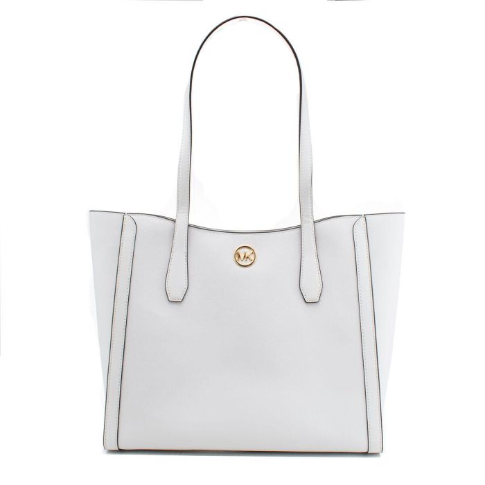 Bolso de Hombro Michael Kors Leida Blanco 34 x 29 x 12 cm 0 Bolso de Hombro Michael Kors Leida Blanco 34 x 29 x 12 cm 0