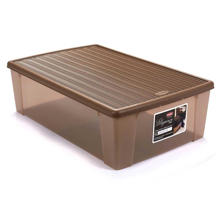 Caja 30L Elegance Beige Stefanplast 38X17CM (6 Unidades) Caja 30L Elegance Beige Stefanplast 38X17CM (6 Unidades)