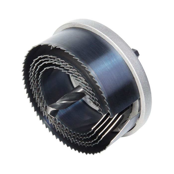 Wolfcraft Sierra de Corona con Broca Central 8 mm y Diámetros Ø60/68/74/81/95 mm 0 Wolfcraft Sierra de Corona con Broca Central 8 mm y Diámetros Ø60/68/74/81/95 mm 0