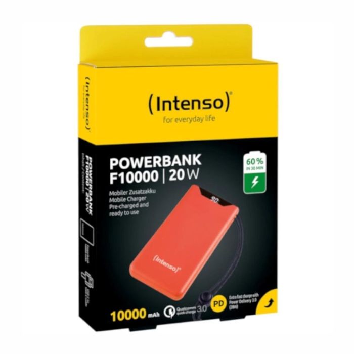 Intenso F10000 Powerbank Naranja 10000 mAh Carga Rápida PD QC PPS 20W 3