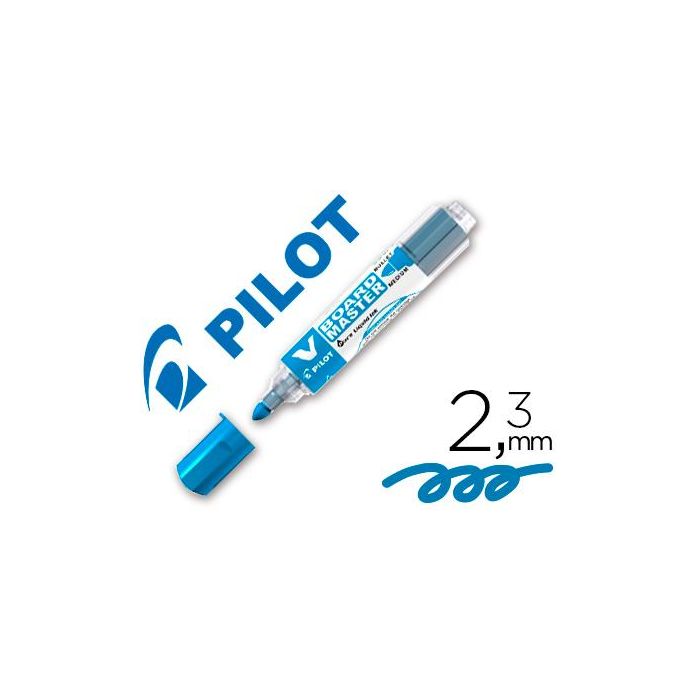 Rotulador Pilot V Board Master Para Pizarra Blanca Azul Tinta Liquida Trazo 2,3 mm 10 unidades