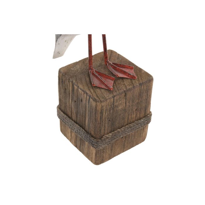 DKD Home Decor Figura Decorativa Gaviota Blanco Natural Paulownia Metal 17 x 34 x 9.5 cm (4 Unidades) DKD Home Decor Figura Decorativa Gaviota Blanco Natural Paulownia Metal 17 x 34 x 9.5 cm (4 Unidades)
