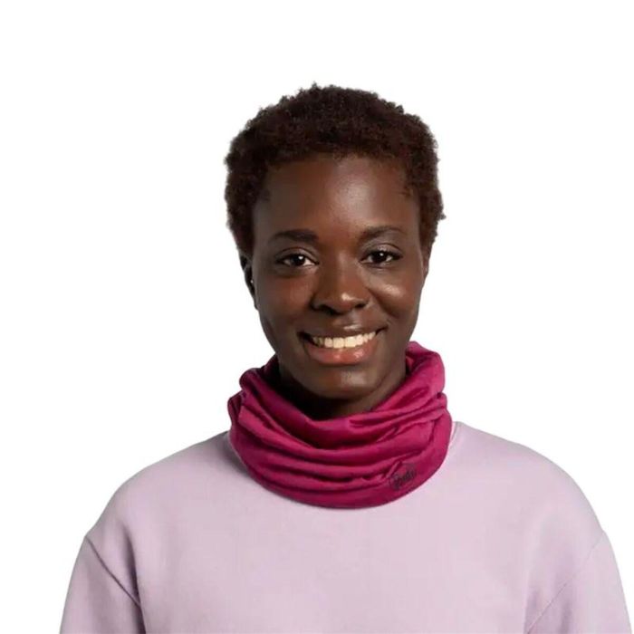 Braga de Cuello Buff Merino Lightweight Solid Magenta Marrón 2