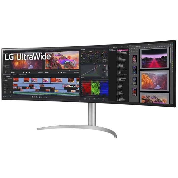 124.46cm/49" (5120x1440) LG UltraWide 49BQ95C-W 32:9 UWDQHD NanoIPS Curved 5ms 144Hz DisplayHDR400 HDMI DP USB-C Speaker 1