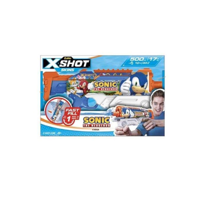 Pistola de agua x-shot sonic skins hyperload carga rápida, 35x6'5x23cm Pistola de agua x-shot sonic skins hyperload carga rápida, 35x6'5x23cm