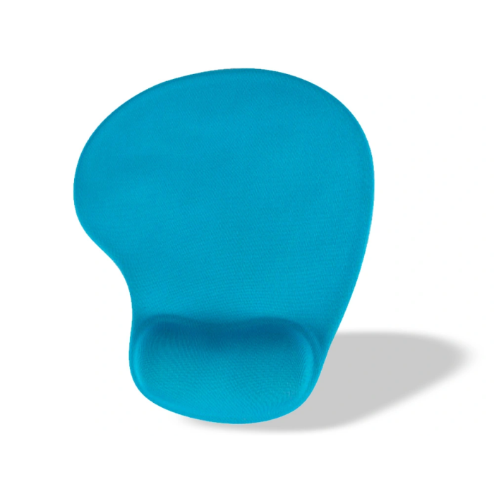 Q-connect Alfombrilla para Ratón con Reposamuñecas de Gel Color Turquesa 190x230x20 mm 2