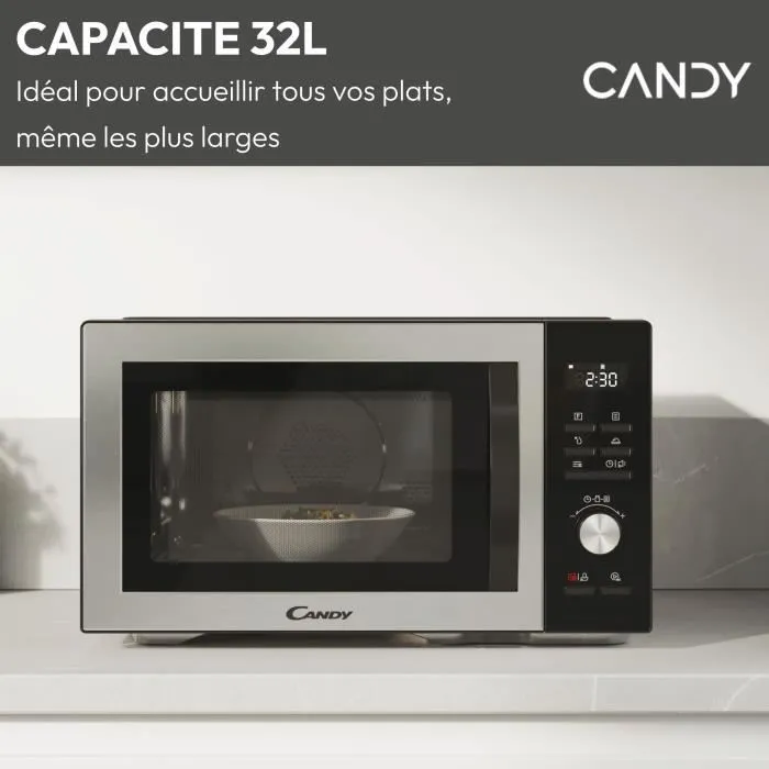 Candy CMCA29EDLB Microondas Combinado 29L MO: 1000W - Grill: 1000W - Cavidad Acero Inoxidable - Digital - Baja Temperatura 1 Candy CMCA29EDLB Microondas Combinado 29L MO: 1000W - Grill: 1000W - Cavidad Acero Inoxidable - Digital - Baja Temperatura 1