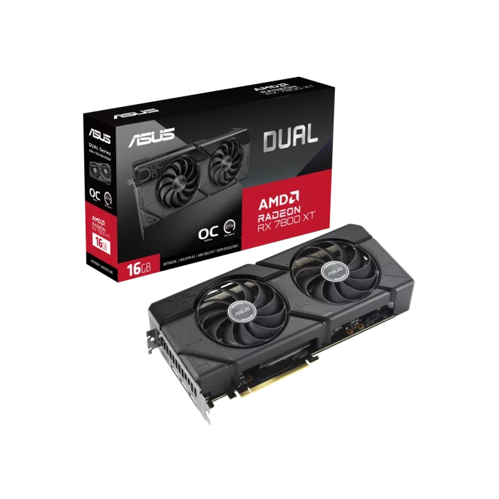 Tarjeta Gráfica Asus Dual Radeon RX 7800 XT OC/ 16GB GDDR6 12