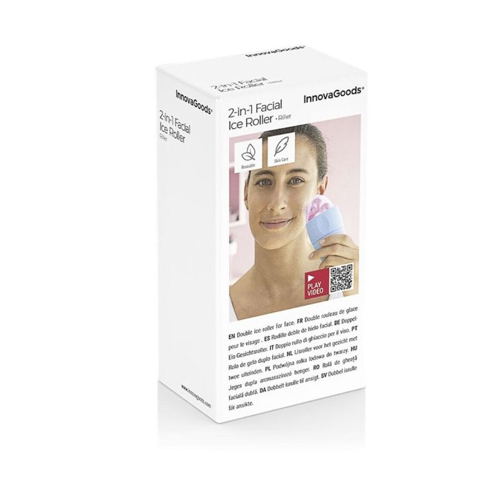 Rodillo Facial de Hielo Doble Riller InnovaGoods 1