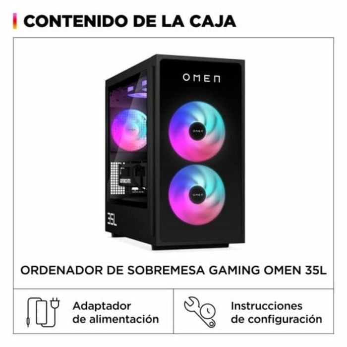 PC de Sobremesa HP OMEN 35L GT16-0000ns Intel Core i5-14400F 16 GB RAM 1 TB SSD Nvidia Geforce RTX 4060 3