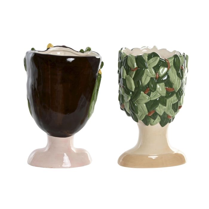 Macetero Tropical DKD Home Decor Verde 18 x 29 x 19 cm (4 Unidades) 3 Macetero Tropical DKD Home Decor Verde 18 x 29 x 19 cm (4 Unidades) 3