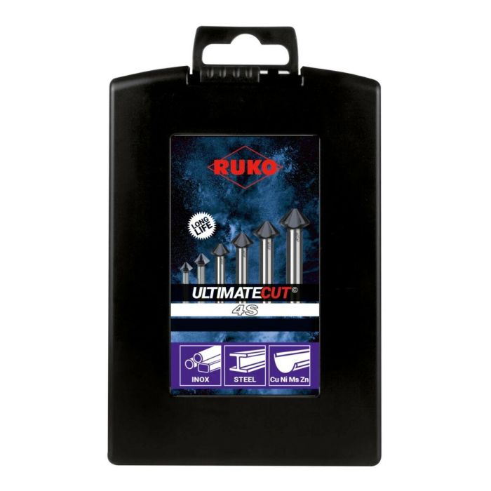 Juego de avellanadores RUKO ULTIMATECUT 4S Acero de alta velocidad (HSS) 6 Piezas 6 Juego de avellanadores RUKO ULTIMATECUT 4S Acero de alta velocidad (HSS) 6 Piezas 6