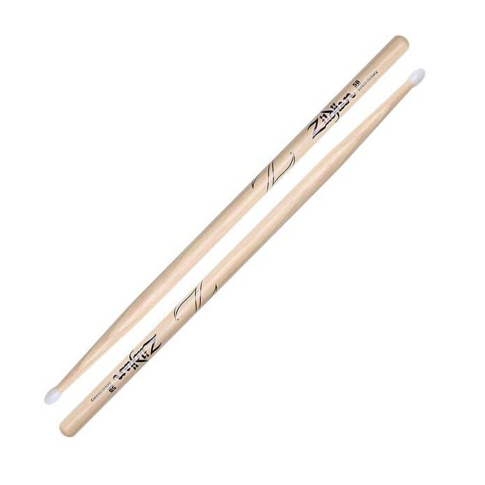 Baquetas Zildjian 5B Hickory Natural Nylon 1 Baquetas Zildjian 5B Hickory Natural Nylon 1