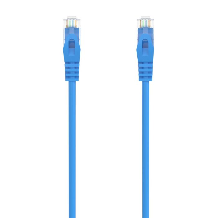 AISENS - CABLE DE RED LATIGUILLO RJ45 LSZH CAT.6A 500 MHZ UTP AWG24, AZUL, 1.0M
